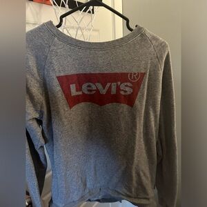 Women’s Levi’s Red and Grey Crewneck